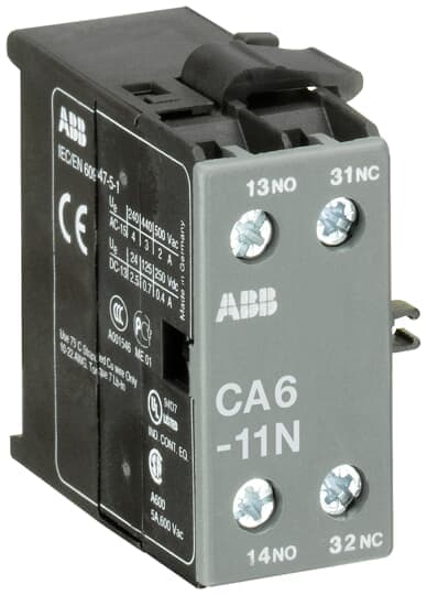 ABB SPA - ABBEL 574 0 CA6-11N CONTATTO AUS.LAT. 1NA+1NC X B6/B