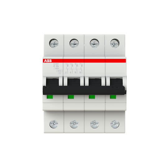 ABB SPA - ABBS529235 S204 C25 INTERRUTTORE AUTOMATICO 6KA 4P