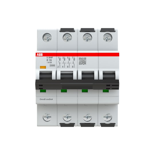 ABB SPA - ABBS304PD16 S304P D16 INTERRUTTORE AUTOMATICO 25KA 4