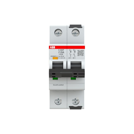 ABB SPA - ABBS302PZ25 S302P Z25 INTERRUTTORE AUTOMATICO 25KA 2