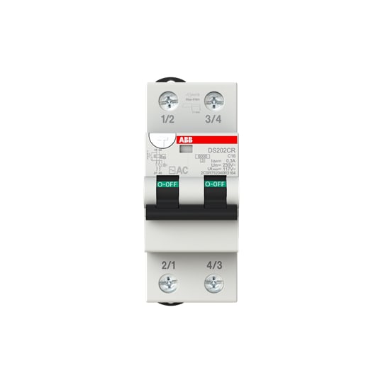 ABB SPA - ABBDS202CRC16AC300 DS202CR DIFF.MAGN. 6KA 2P AC C16 300MA