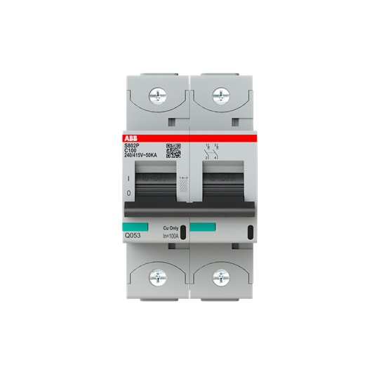 ABB SPA - ABBS802PC100 S802P-C100 INT. MAGNETOTERMICO 50KA 2P