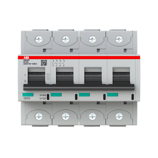ABB SPA - ABBS804PD125 S804P-D125 INT.MAGNETOTERMICO 50KA 4P