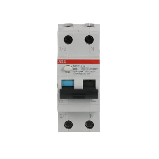 ABB SPA - ABBDS201LHC25F30 DS201 L H INT.DIFF.MAGN.4,5KA 1P+N C25 F
