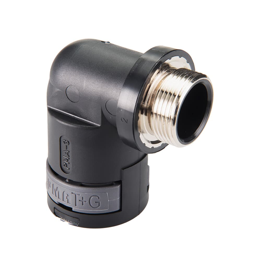 ABB SPA - ABBNVWV-M253-11 Racc. 90G DN23 M25 PA6+ott.nich. BK IP68