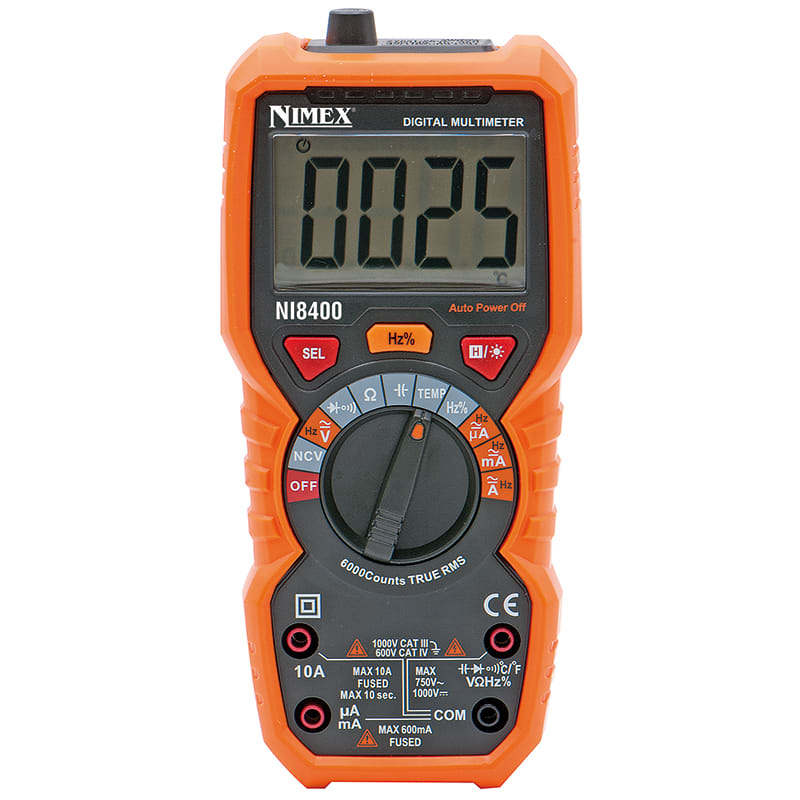 ELCART DISTRIBUTION - ERT091125000 MULTIMETRO AUTORANGE T.RMS NI8400