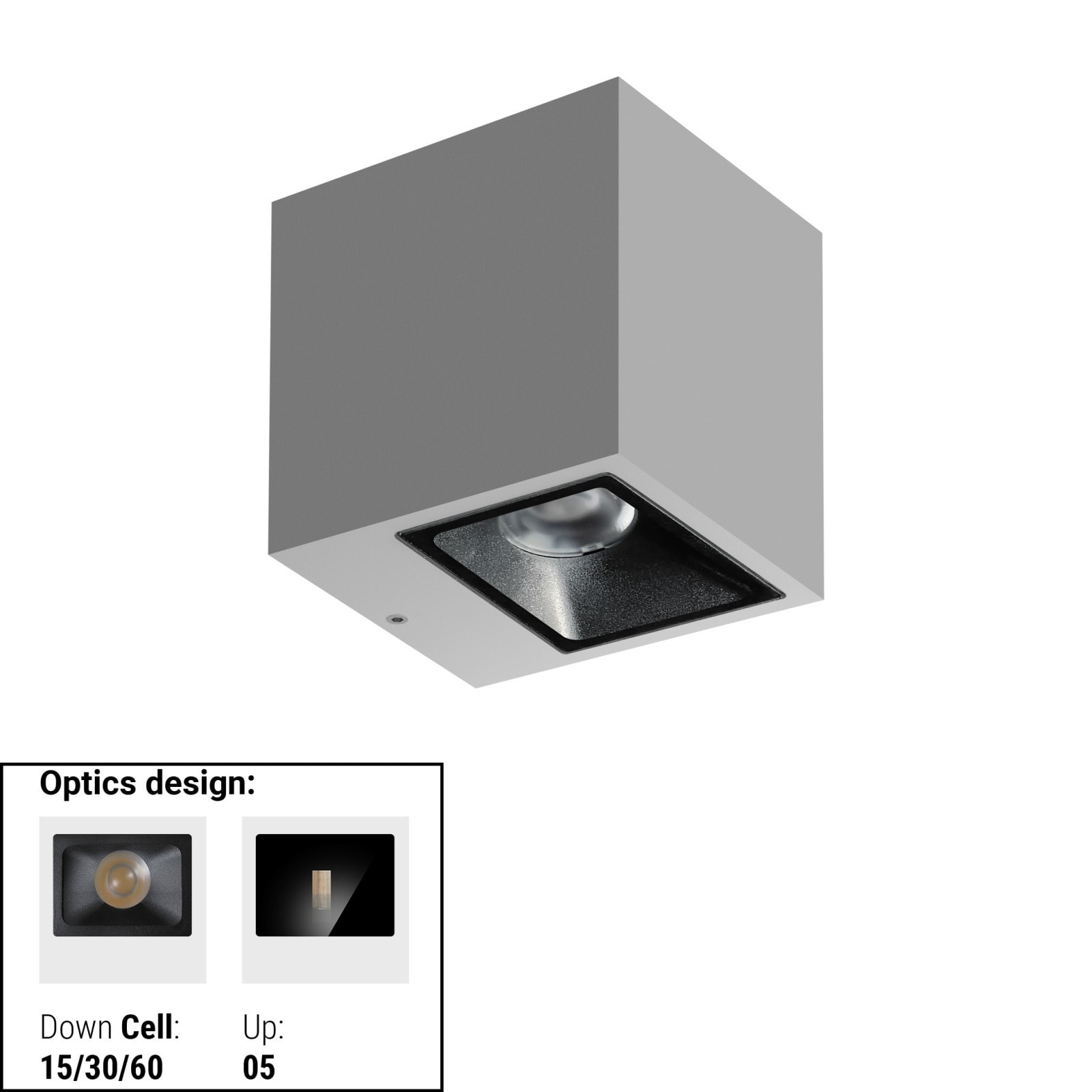 LINEA LIGHT (ILED) - ILD76631M60 CUBIT 24 2L BI-EM 11WDC S/AL GG