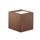 ROSSINI - RSSA.124-MA-LED-C APPLIQUE BIEMISSIONE QUADRATA MARRONE LE