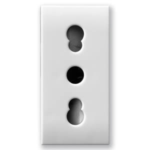 AVE - AVE441006/15TS PRESA BIPASSO 2P+T 10/16A DOMUS 1M