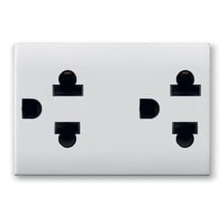 AVE - AVE441033TD2/3 DOPPIA PRESA EUROUSA 16A DOMUS 3M