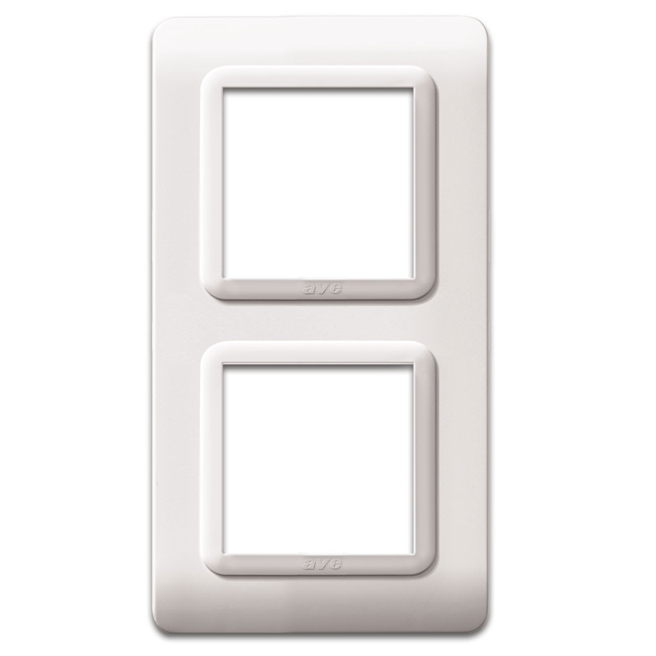 AVE - AVE44P34B PLACCA TECN.44 BIANCO RAL9010 2+2M