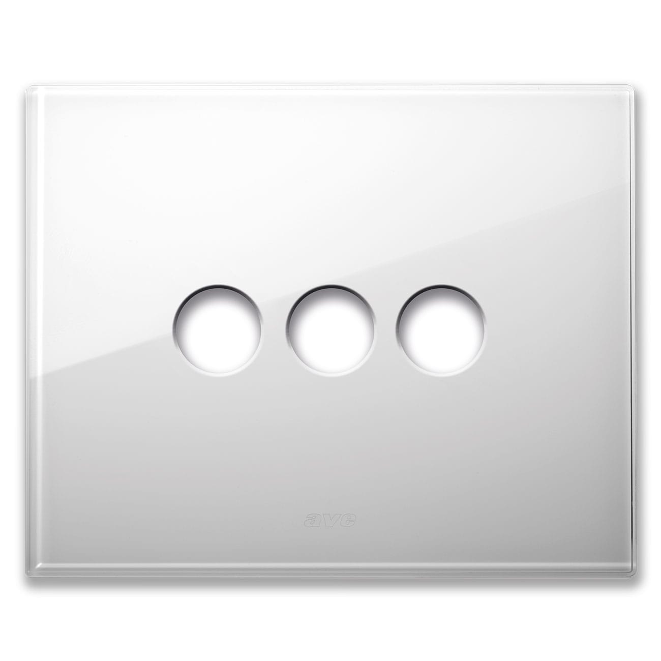 AVE - AVE44PVN03BL PLACCA NEW STYLE VETRO BIANCA 3COM