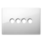 AVE - AVE44PVN04BL PLACCA NEW STYLE VETRO BIANCA 4COM