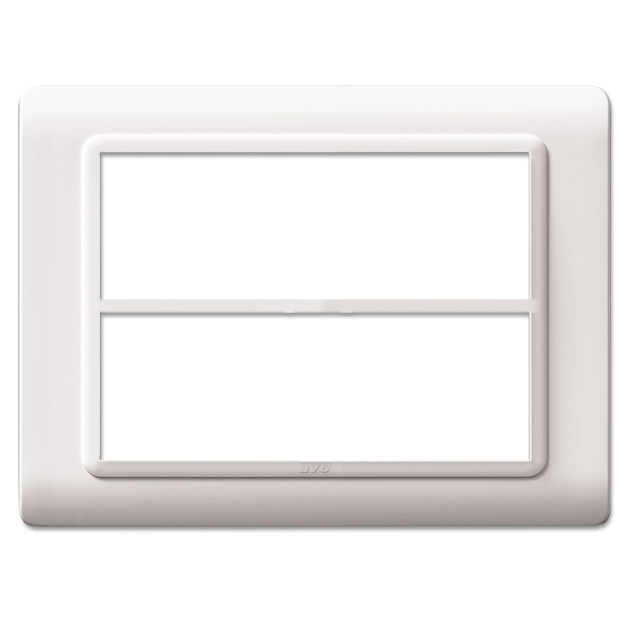 AVE - AVE44PY012B PLACCA TECN.44 BIANCO RAL9010 6+6M