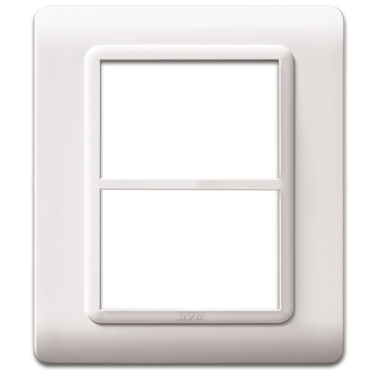 AVE - AVE44PY033B PLACCA TECN.44 BIANCO RAL9010 3+3M
