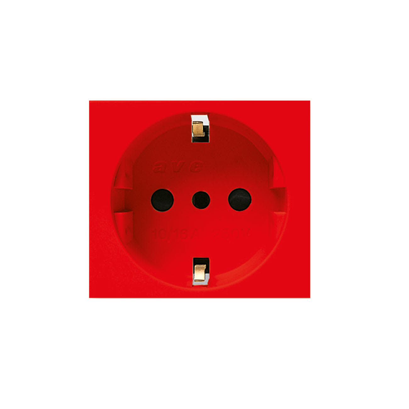 AVE - AVE45B90TSR PRESA UNEL 2P+T 16A ROSSA