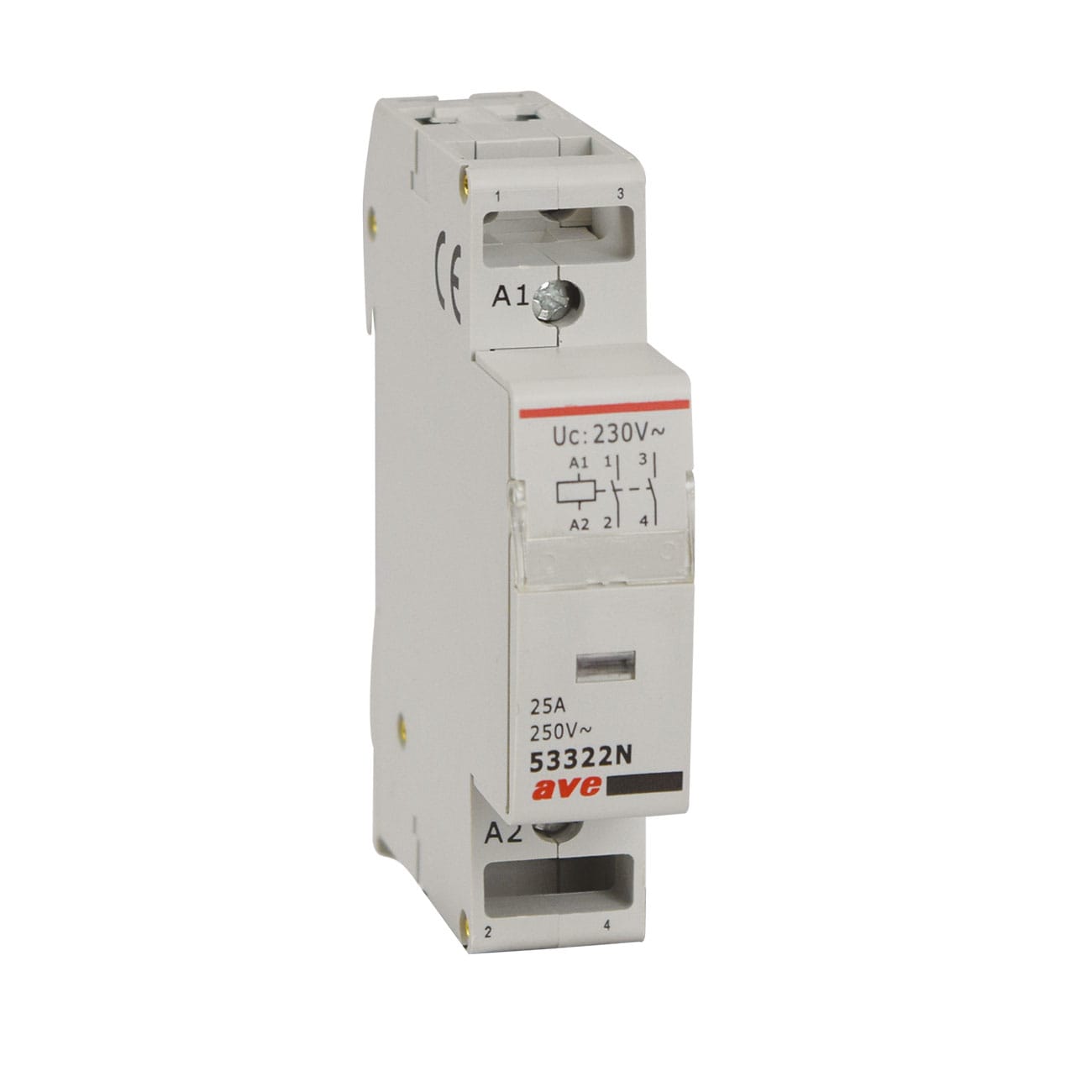 AVE - AVE53322N CONTATTORE 2P 25A 2NA T.B. 230V 1M