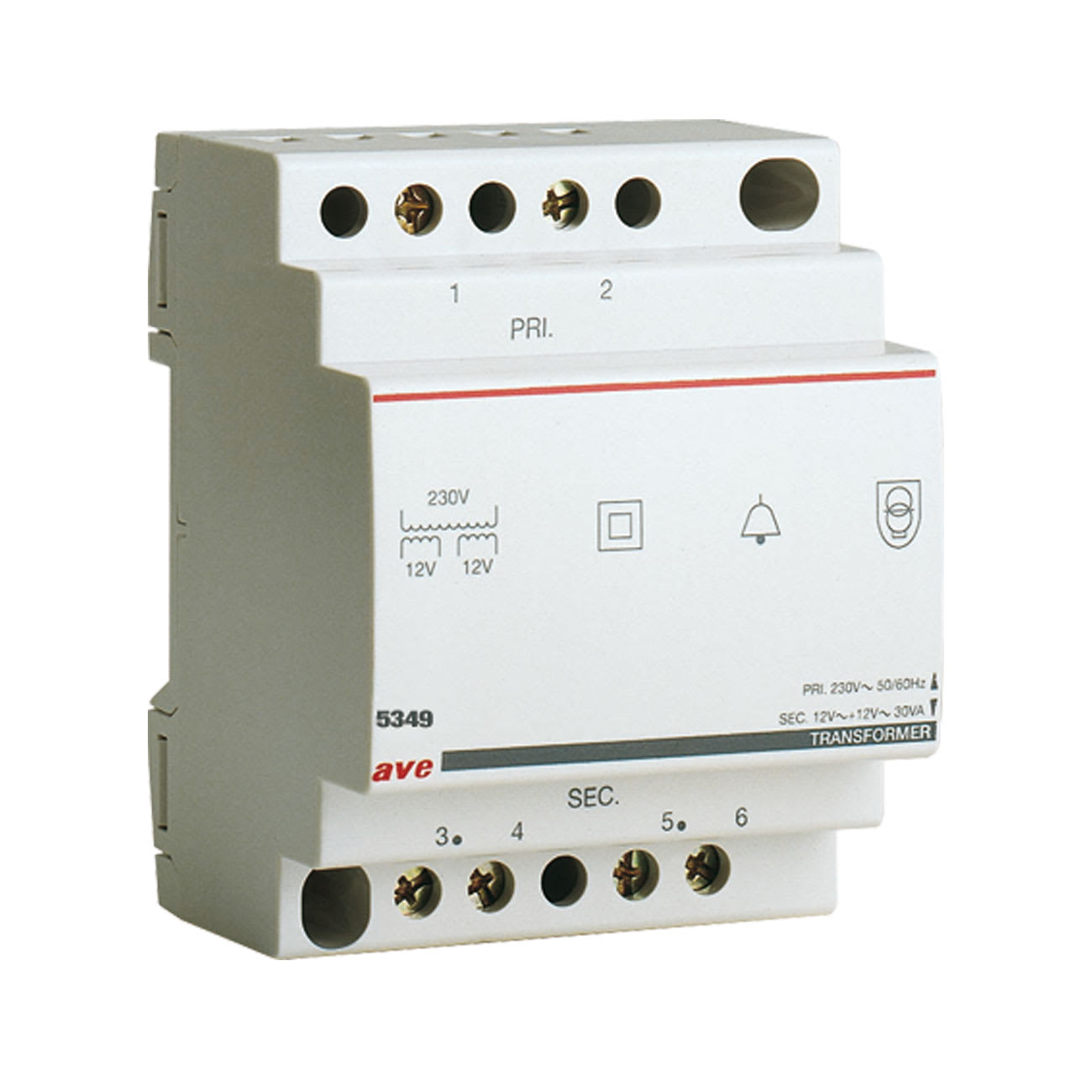 AVE - AVE5349 TRASF.VNP 230V VNS 12/24V PN40VA 4M