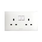 AVE - AVEBSN21097/1P DOPPIA PRESA ST.ING+INTER.13A 1P 4M