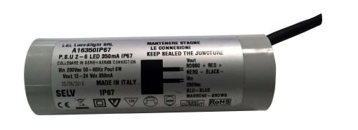 L&L LUCE E LIGHT - L&LA16350IP67 ALIM OUT350MA 115-230VAC 10W 120X45X45