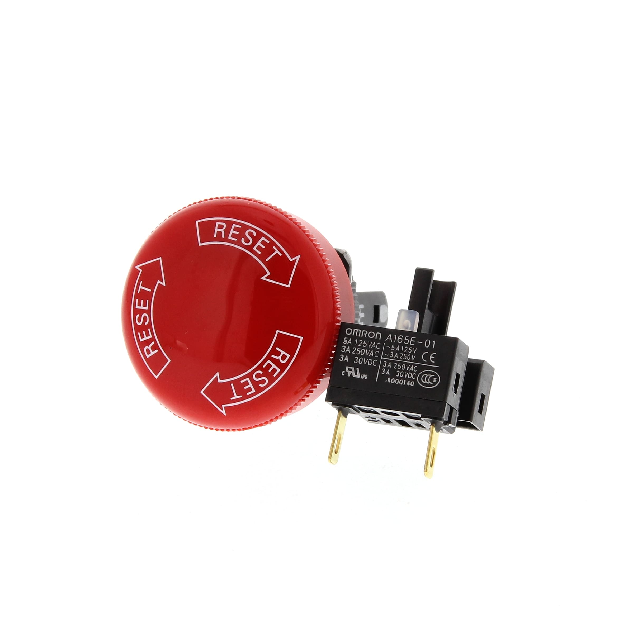 OMRON - OMRA165ES02-1422000 PULSANTE DIAM16 EMERGENZA 30MM 2NC NONLU