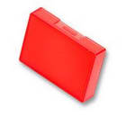 OMRON - OMRA16LJR-106052000 PULSANTE- COPRITASTO RETTANG.ROSSO.IP40