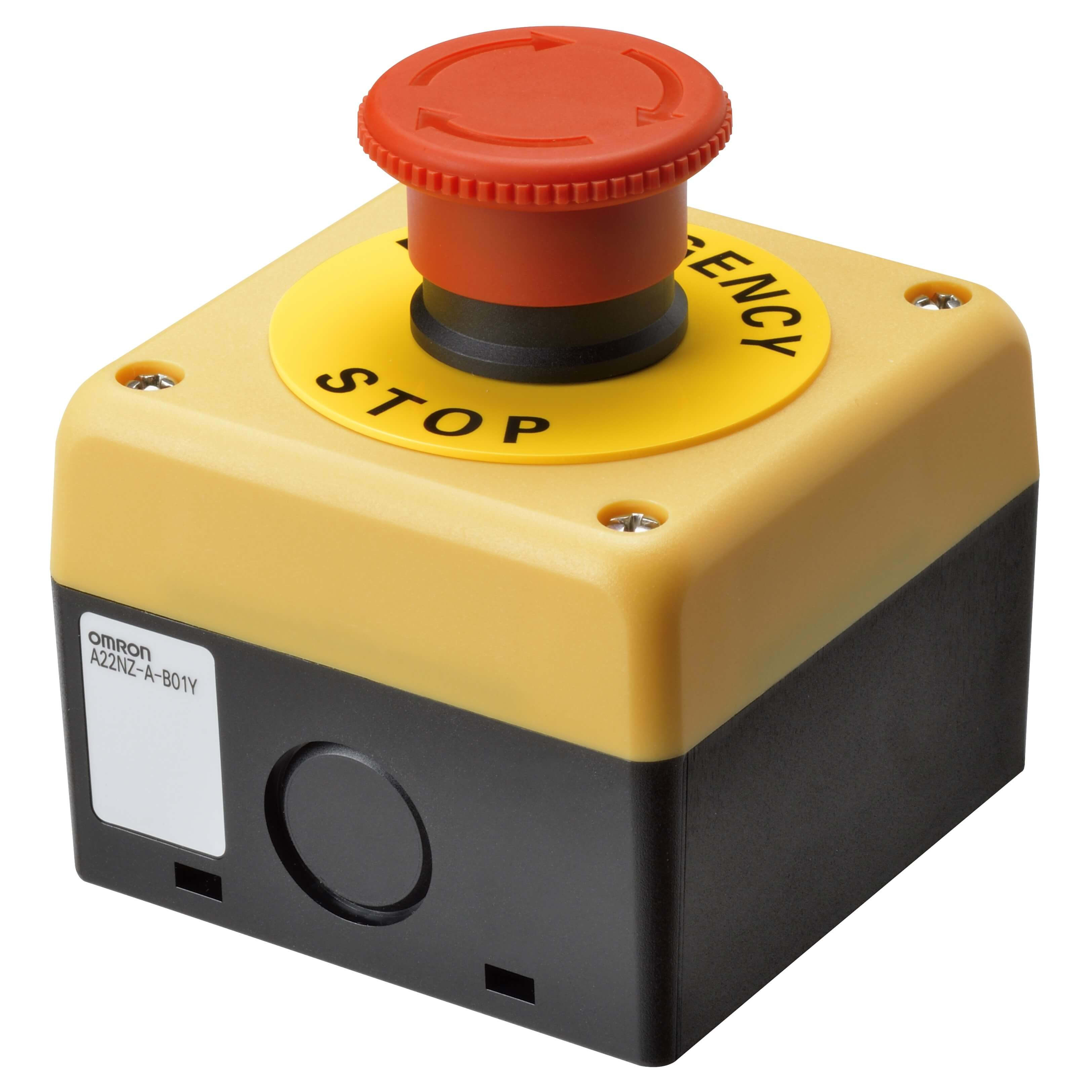OMRON - OMRA22NEMP002NB PULS.22,A22NE,EMERGENZA40MM,1NC,LUM,SCAT