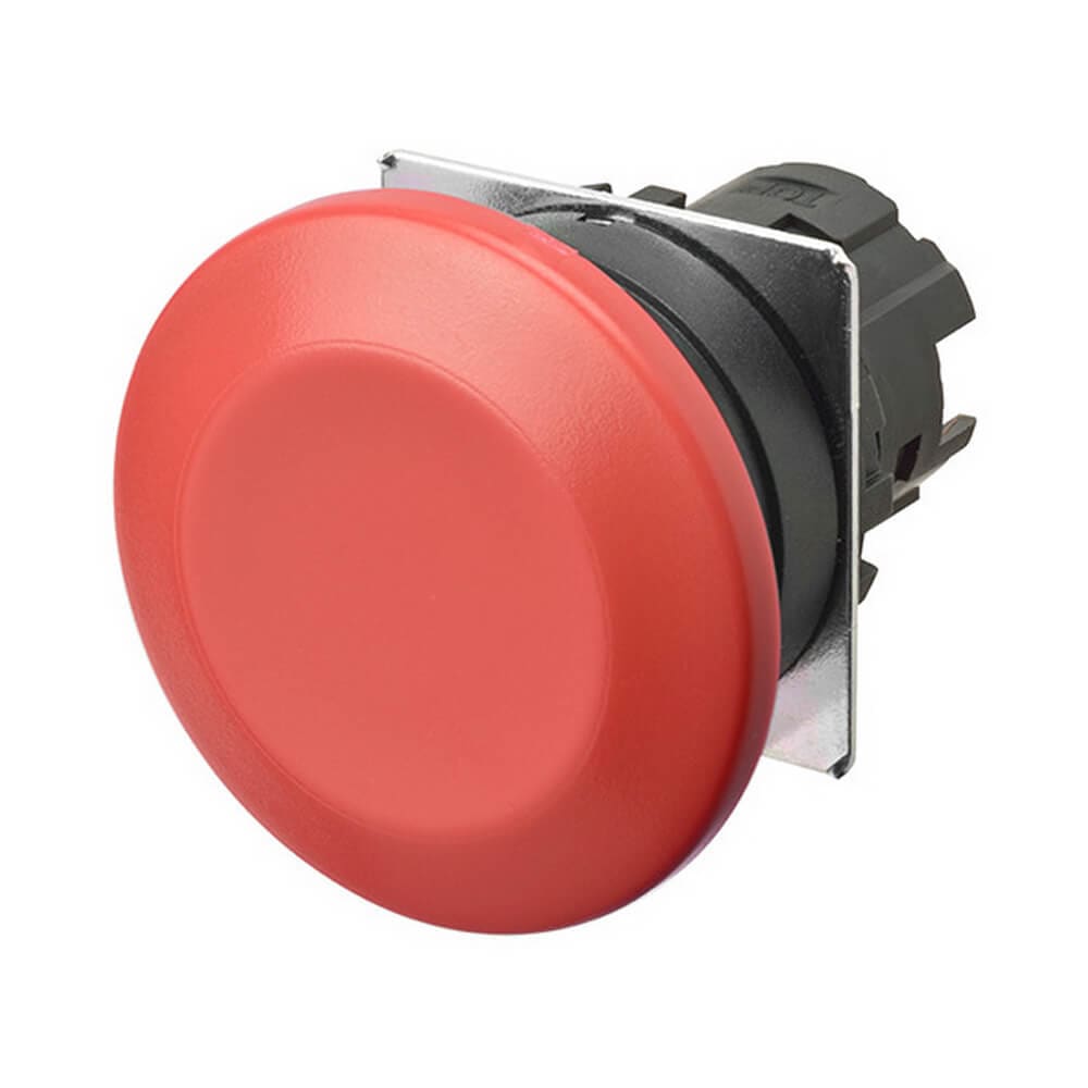 OMRON - OMRA22NZBMMNRA PULSANTE- FUNGO.MOMENTANEO. ROSSO OPACO.