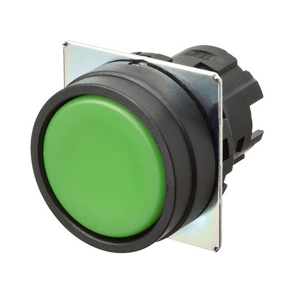 OMRON - OMRA22NZBNMNGA PULSANTE- PIATTO.MOMENTANEO. VERDE OPACO