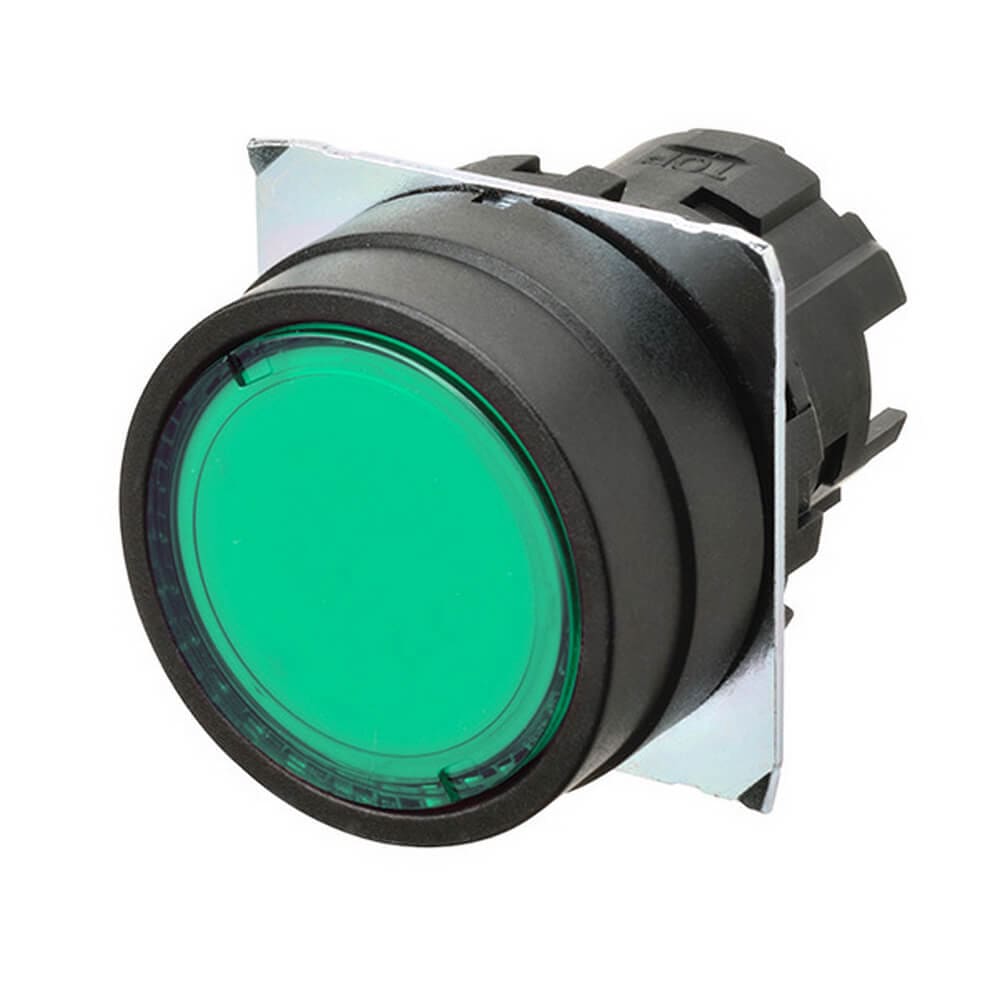 OMRON - OMRA22NZBNMTGA PULSANTE- PIATTO. LUMINOSO.MOMENTANEO. V