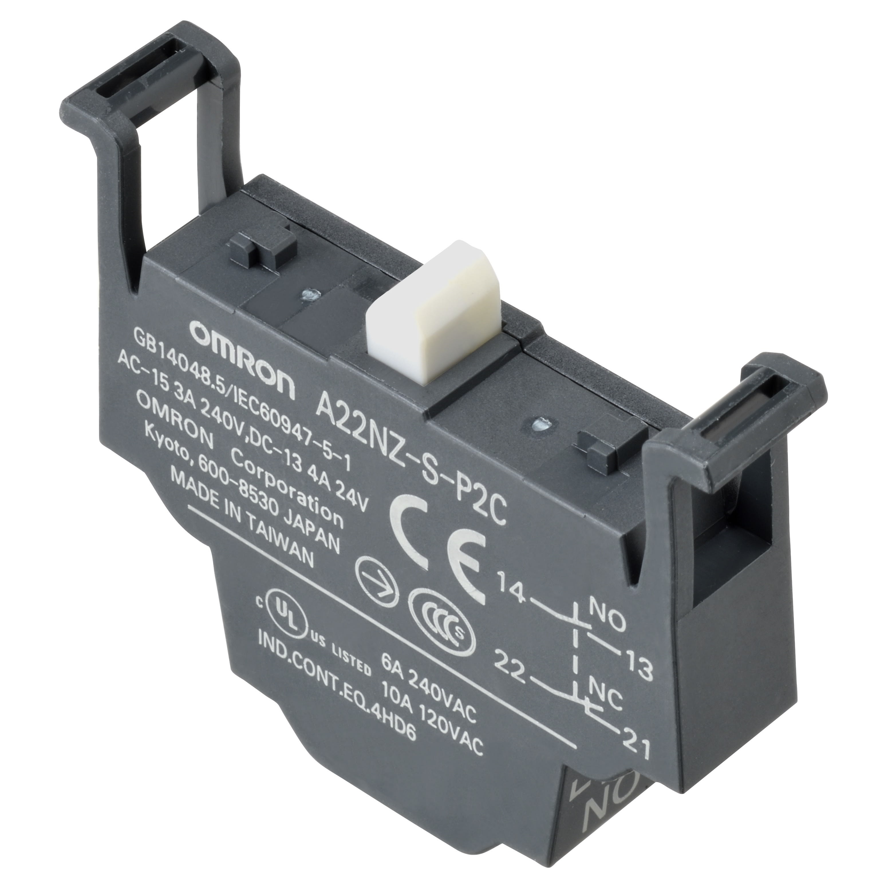 OMRON - OMRA22NZSP2C pulsante- 1 contatto NA + 1 contatto NC ter