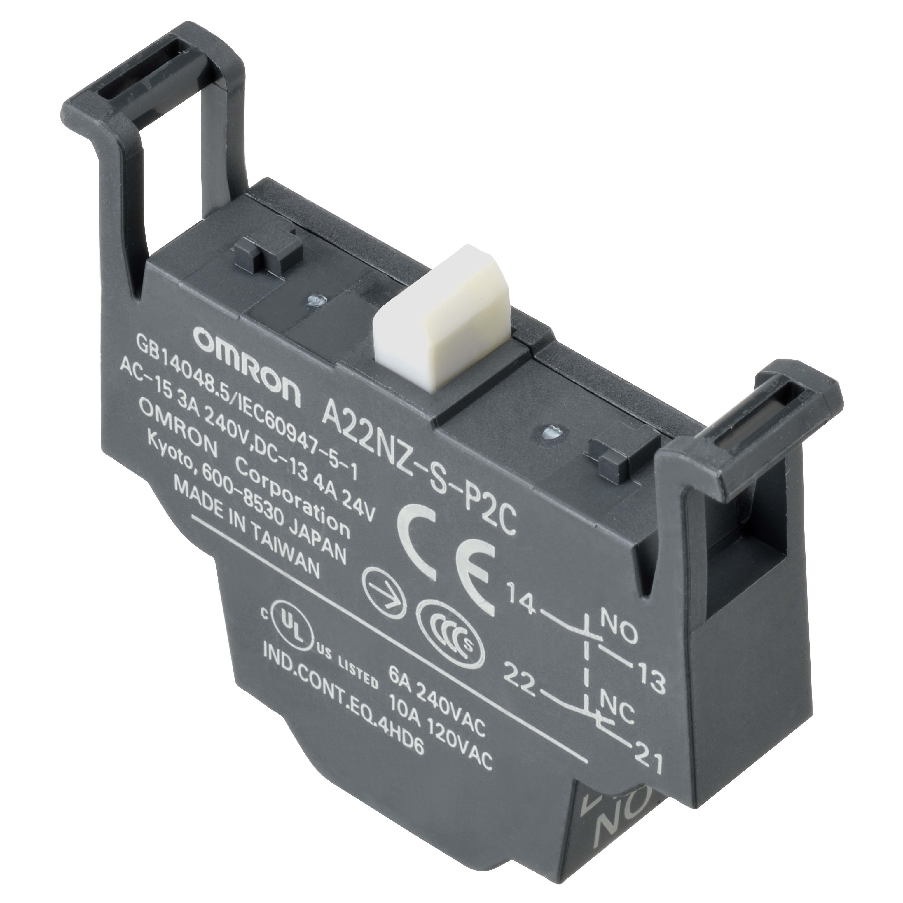 OMRON - OMRA22NZSP2C PULSANTE- 1 CONTATTO NA + 1 CONTATTO NC