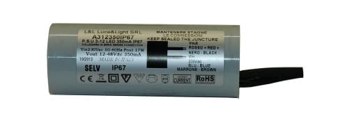 L&L LUCE E LIGHT - L&LA312350IP67 ALIM IP67 OUT350MA 115-230V 17W125X40X30