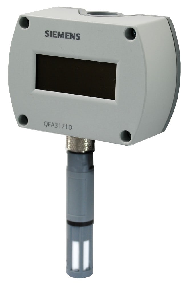 SIEMENS - BUILDING T - BCTBPZ:QFA3171D SONDA UR E T AMBIENTE CON DISPLAY