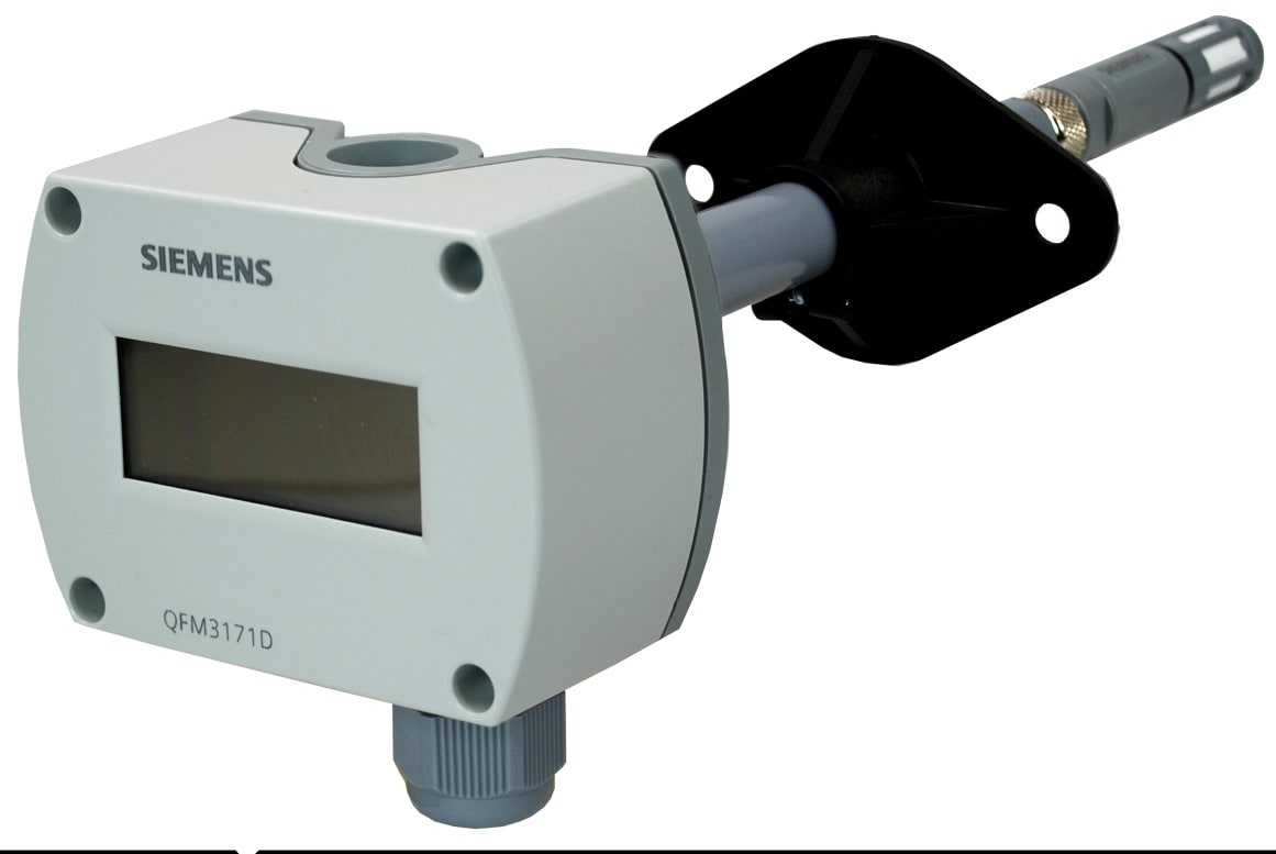 SIEMENS - BUILDING T - BCTBPZ:QFM3171D SONDA UR E T DA CANALE CON DISPLAY