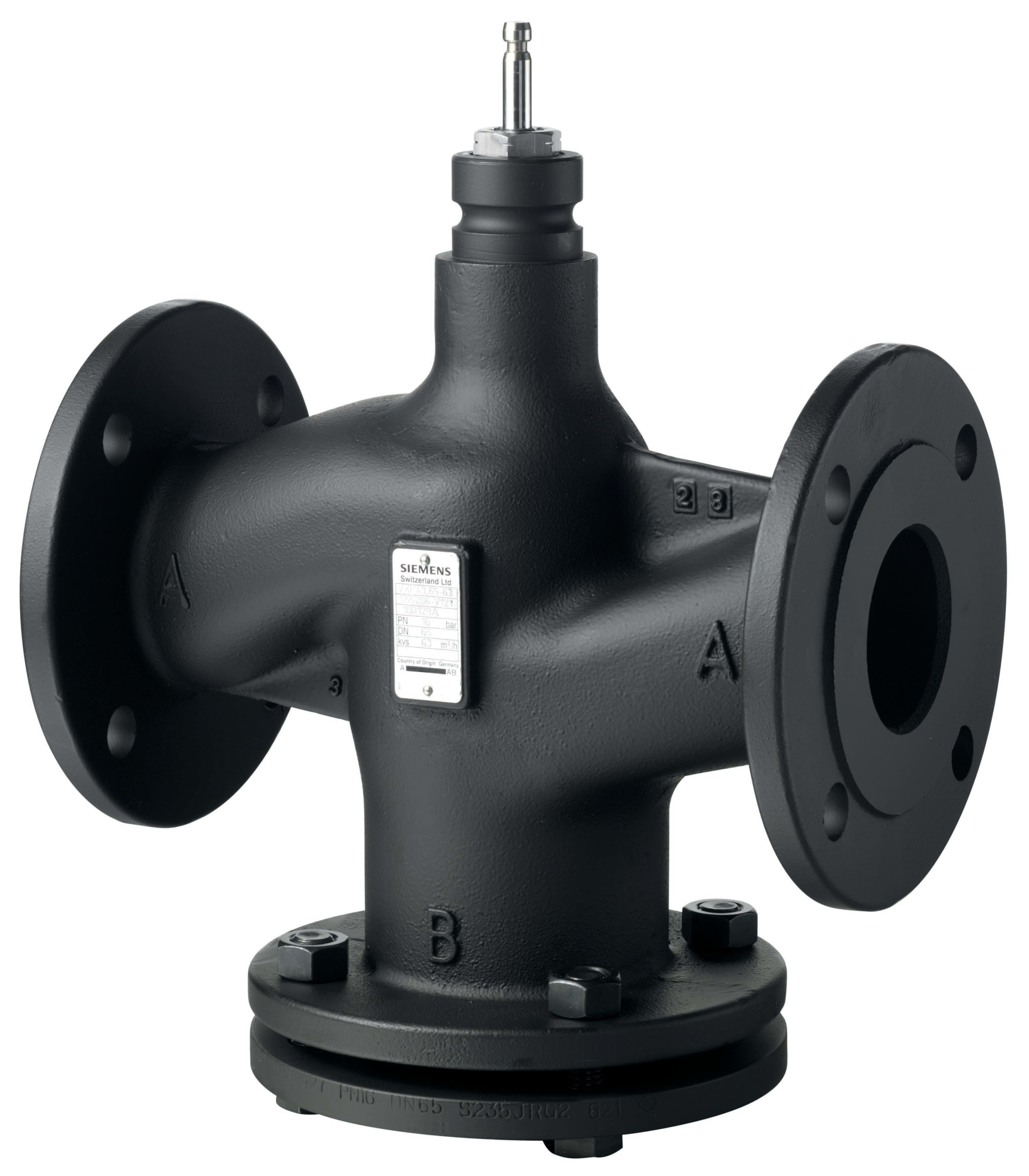 SIEMENS - BUILDING T - BCTS55206-V100 VVF43.65-50 VALV.2-VIE STELO/OTT. DN65,P