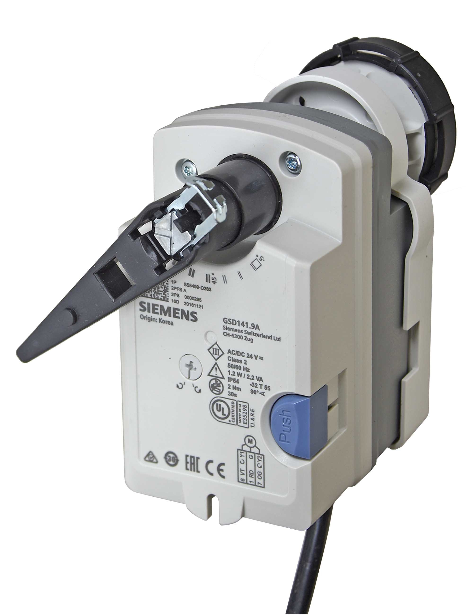 SIEMENS - BUILDING T - BCTBPZ:GSD141.9A GSD141.9A SERV.VALV.SFERA 2NM 24V AC/DC