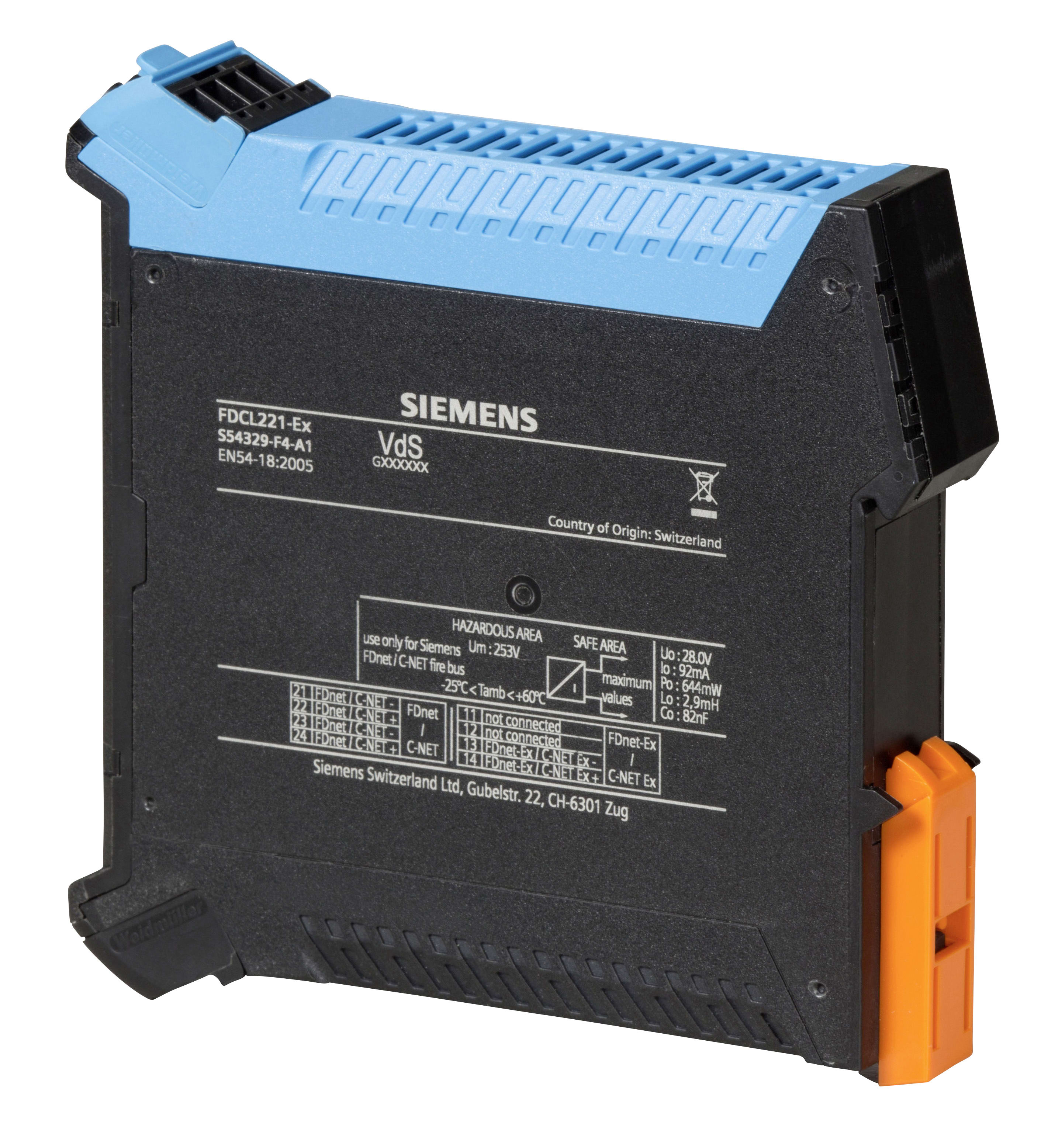 SIEMENS - BUILDING T - BCTS54329-F4-A1 FDCL221-EX BARRIERA INTRINSECA