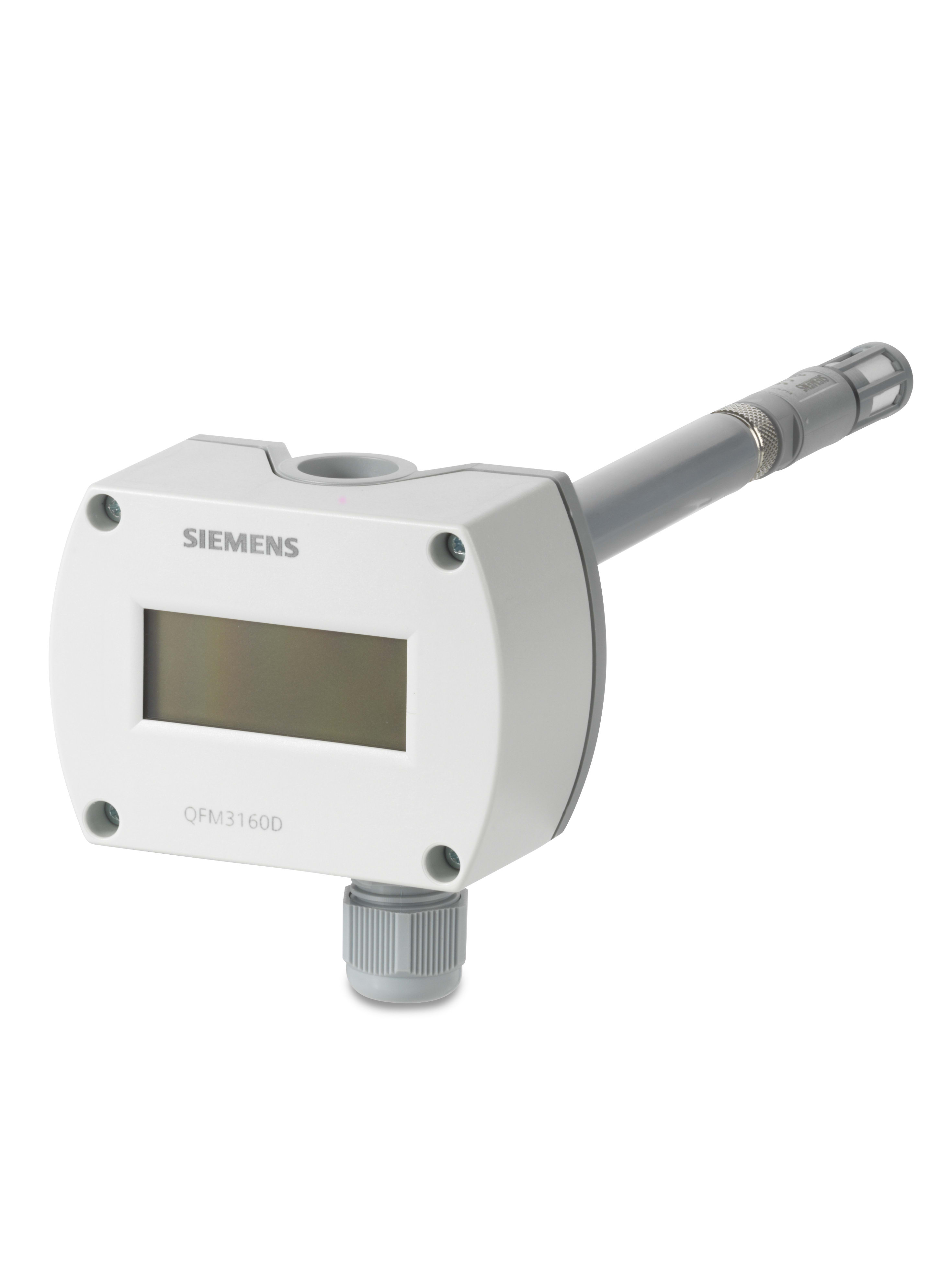 SIEMENS - BUILDING T - BCTBPZ:QFM3160D SONDA UR E T DA CANALE CON DISPLAY