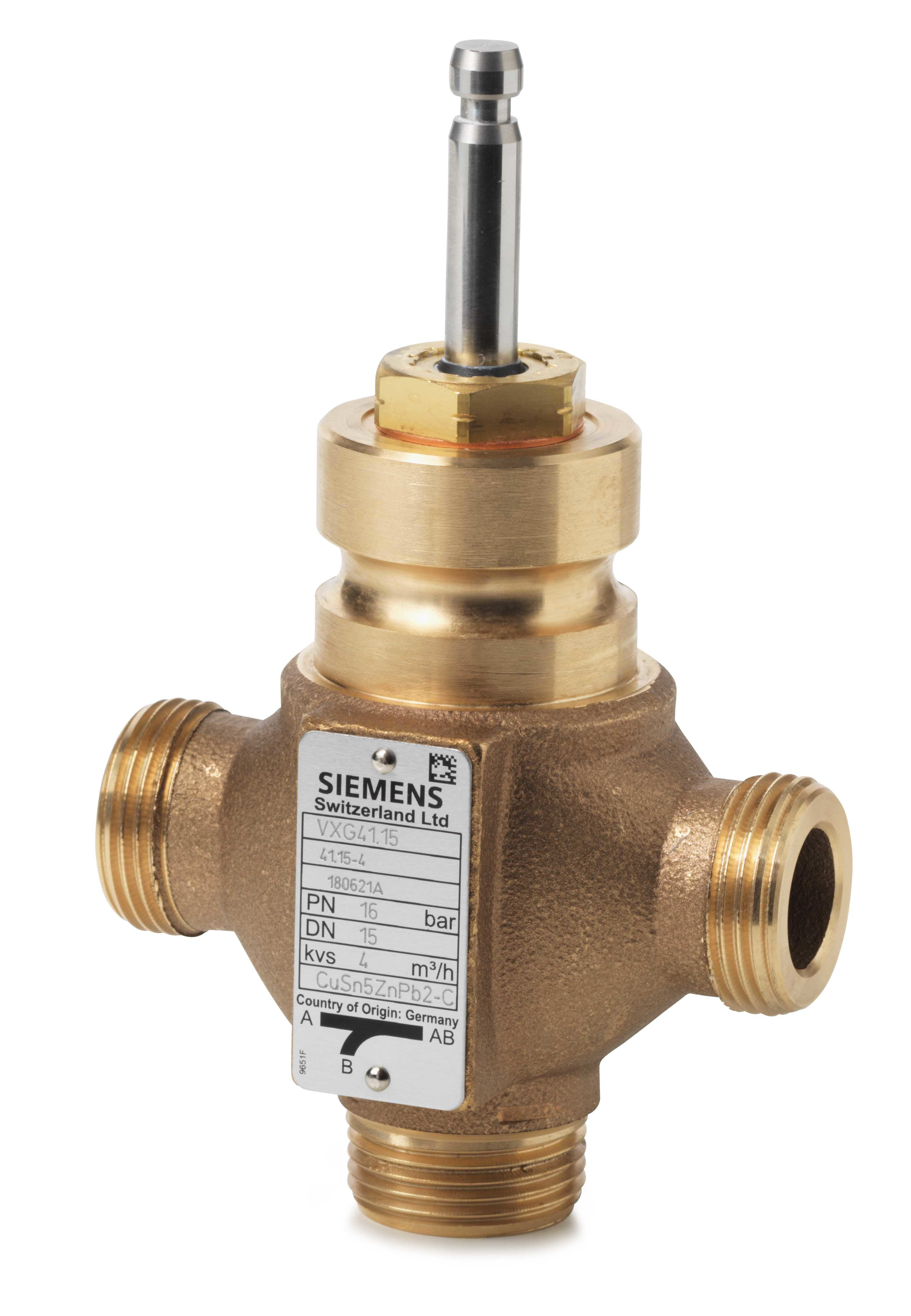 SIEMENS - BUILDING T - BCTBPZ:VXG41.15 VALVOLA 3 VIE SEDE/OTTURATORE DN15 PN16