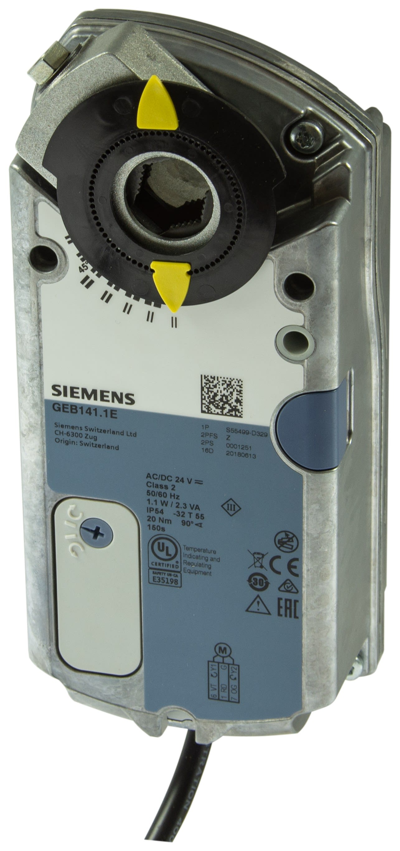 SIEMENS - BUILDING T - BCTS55499-D329 GEB141.1E SERV.SER. 20NM 3PTI 24VAC