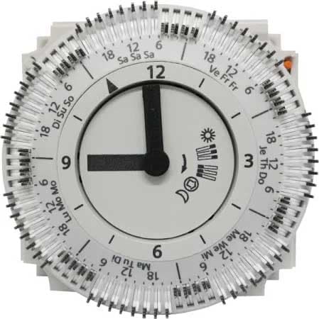 SIEMENS - BUILDING T - BCTBPZ:AUZ3.7 OROLOGIO ANALOGICO SETTIMANALE PER RVP20