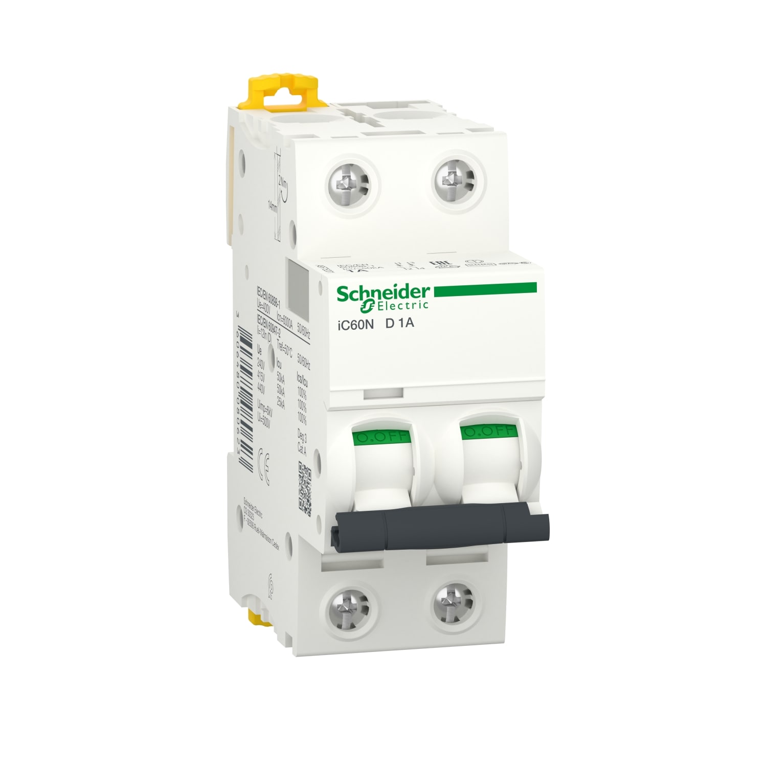 SCHNEIDER ELECTRIC - SNRA9F75201 IC60N 2P D 1A 6000A