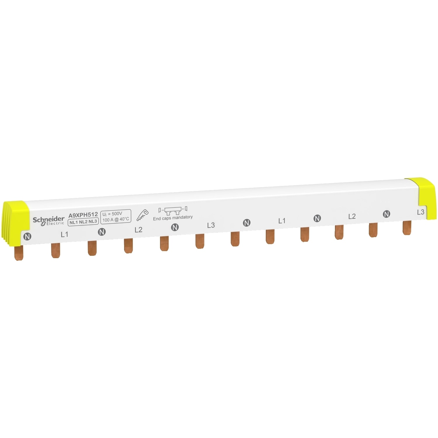 SCHNEIDER ELECTRIC - SNRA9XPH512 PETTINE IC60/STI 3P+N 12 MODULI