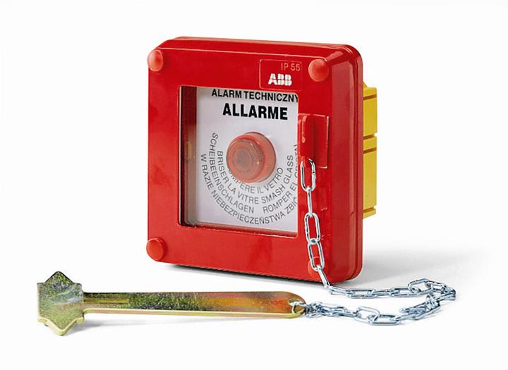 ABB SPA - ABB13183 QUADRETTO EMERG. ROSSO INCASSO CON PULS.