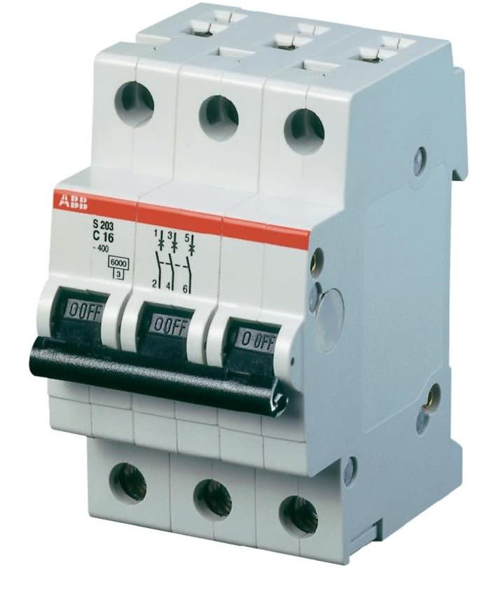 ABB SPA - ABBS598576 S203L C16 INTERRUTTORE AUTOMATICO 4,5KA