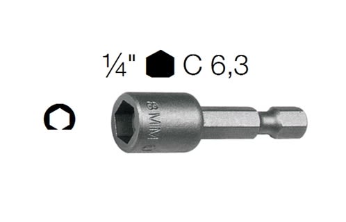 ABC TOOLS SPA - ABCA15832808 INSERTI E 6,3 A 1583/28 ES.MM8