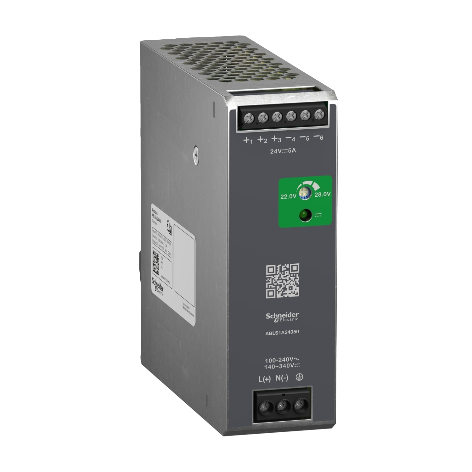 SCHNEIDER ELECTRIC - SNRABLS1A24050 ALIMENTATORE 24V 5A 1PH OTTIMIZZATO