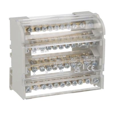 LOVATO - LOVACB4P125G11 RIPARTITORE DI POTENZA 4P 125A 11 CONN.