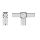 ARCLUCE SPA - ACL1099089X-21 ATTACCO T.PALO D60 ANG.90° DOPPIO